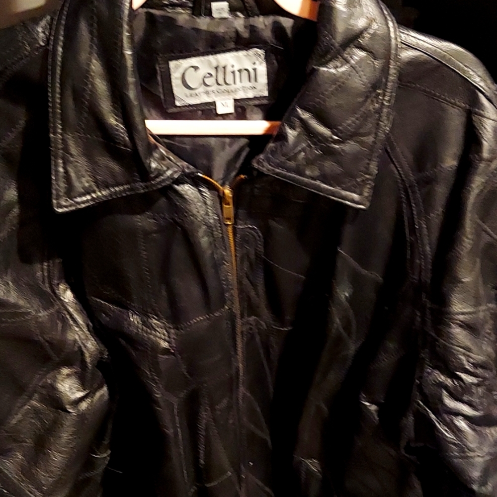Men's Genuine Leather (Black) Jacket